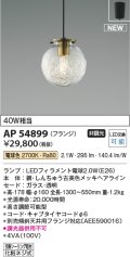 コイズミ照明 AP54899 ペンダント 非調光 LED 電球色 フランジタイプ