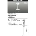 コイズミ照明 AR54548E 非常用照明器具 誘導灯 吊り具 L=250mm 取付ビス別売 配線用コード付 フランジタイプ 白色