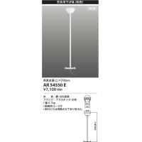 コイズミ照明 AR54550E 非常用照明器具 誘導灯 吊り具 L=750mm 取付ビス別売 配線用コード付 フランジタイプ 白色