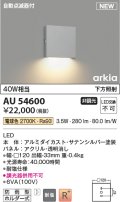 コイズミ照明 AU54600 ブラケット 非調光 LED一体型 電球色 下方照射 自動点滅器付 防雨型 サテンシルバー