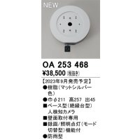オーデリック OA253468 センサ ベース型人検知カメラ 壁面取付専用 防雨型 マットシルバー