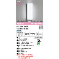 オーデリック OG254243R エクステリア ポーチライト LED一体型 昼白色 高演色LED 防雨・防湿型