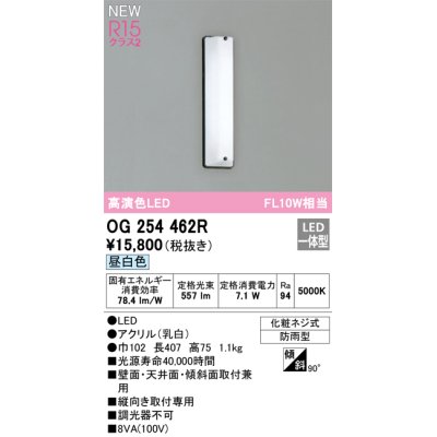 画像1: オーデリック OG254462R エクステリア ポーチライト LED一体型 昼白色 高演色LED 防雨型