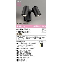 オーデリック OG264089LR(ランプ別梱) エクステリア スポットライト LEDランプ 電球色 高演色LED 人感センサー付 防雨型 黒色サテン