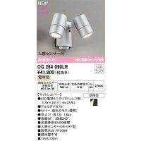 オーデリック OG264090LR(ランプ別梱) エクステリア スポットライト LEDランプ 電球色 高演色LED 人感センサー付 防雨型 マットシルバー