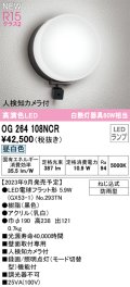 オーデリック OG264108NCR(ランプ別梱) エクステリア ポーチライト LEDランプ 昼白色 高演色LED 人検知カメラ付 防雨型 黒色