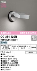 オーデリック OG264120R エクステリア スポットライト LED一体型 昼白色 高演色LED 防雨型 マットシルバー