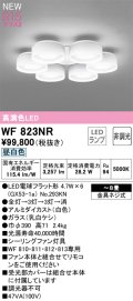 オーデリック WF823NR(ランプ別梱) シーリングファン 8畳 灯具のみ 本体別売 非調光LEDランプ 昼白色 白色