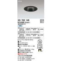 オーデリック XD702145 ダウンライト 埋込穴φ100 電源装置別売 LED一体型 白色 マットブラック