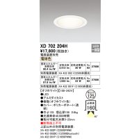 オーデリック XD702204H ダウンライト 埋込穴φ125 電源装置別売 LED一体型 電球色 オフホワイト