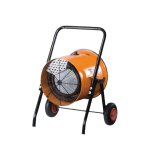 ナカトミ ISH-10KT 電気ファンヒーター 循環型温風送風機 三相200V サーマルプロテクター付 サーモスタット付 電気ヒーター [♪]