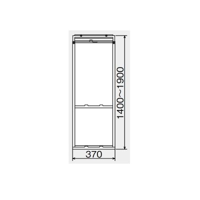画像1: ルームエアコン 別売り品 コロナ WT-9 テラス窓用標準取付枠 冷房専用シリーズ用