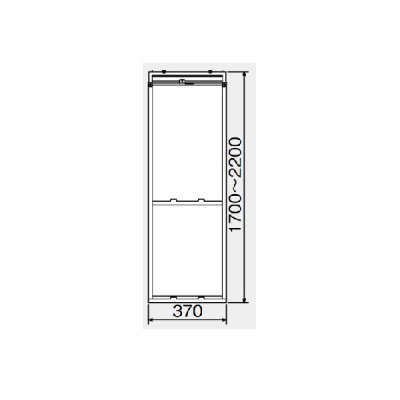 画像1: ルームエアコン 別売り品 コロナ WT-9L テラス窓用標準取付枠 冷房専用シリーズ用