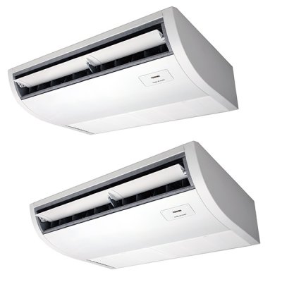 画像1: 日本キヤリア/旧東芝 GCXB11213MUB 業務用エアコン 天井吊形 ウルトラパワーエコ 同時ツイン P112 4馬力 三相200V ワイヤード ♭♪