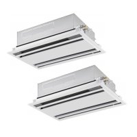 日本キヤリア/旧東芝 GWSB08013XU 業務用エアコン 天井カセット形 2方向吹出し スーパーパワーエコゴールド 同時ツイン P80 3馬力 三相200V ワイヤレス ♭♪∀