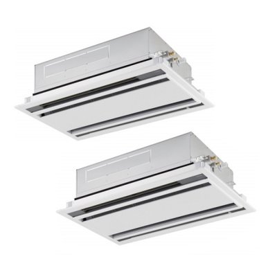 画像1: 日本キヤリア/旧東芝 GSSB08013MUB 業務用エアコン 天井カセット形 1方向吹出し スーパーパワーエコゴールド 同時ツイン P80 3馬力 三相200V ワイヤード 受注生産品 ♭♪∀§