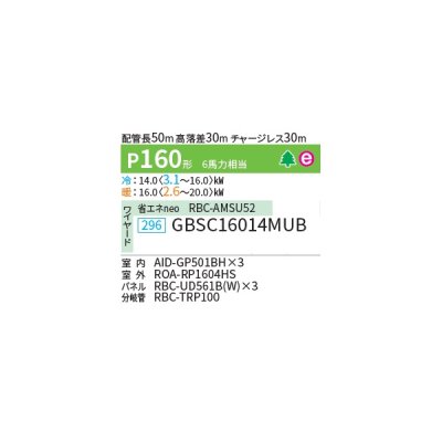 画像2: 日本キヤリア/旧東芝 GBSC16014MUB 業務用エアコン 天井埋込形 ビルトイン スーパーパワーエコゴールド 同時トリプル P160 6馬力 三相200V ワイヤード ♪∀