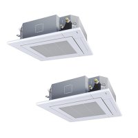 日本キヤリア/旧東芝 GUHB11211XU 業務用エアコン 天井カセット形 4方向吹出し スーパーパワーエコ暖太郎 同時ツイン P112 4馬力 三相200V ワイヤレス ♭♪∀