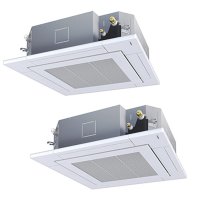 日本キヤリア/旧東芝 GUHB14011XU 業務用エアコン 天井カセット形 4方向吹出し スーパーパワーエコ暖太郎 同時ツイン P140 5馬力 三相200V ワイヤレス ♪∀