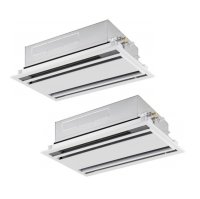 日本キヤリア/旧東芝 GWHB08011MUB 業務用エアコン 天井カセット形 2方向吹出し スーパーパワーエコ暖太郎 同時ツイン P80 3馬力 三相200V ワイヤード ♭♪∀