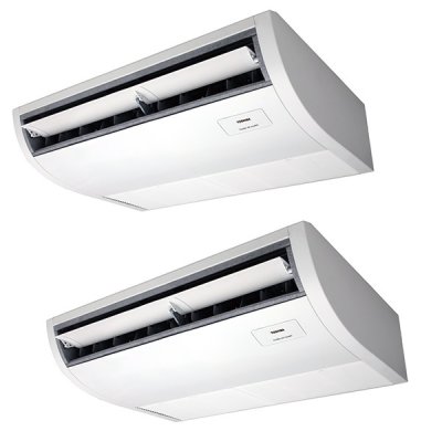 画像1: 日本キヤリア/旧東芝 GCHB08011XU 業務用エアコン 天井吊形 スーパーパワーエコ暖太郎 同時ツイン P80 3馬力 三相200V ワイヤレス ♭♪∀