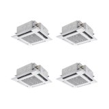 三菱 PLZD-ZRMP224HFG4 業務用エアコン 4方向天井カセット i-スクエアタイプ スリムZR 同時フォー P224形 8馬力 三相 200V ワイヤード ♪∀