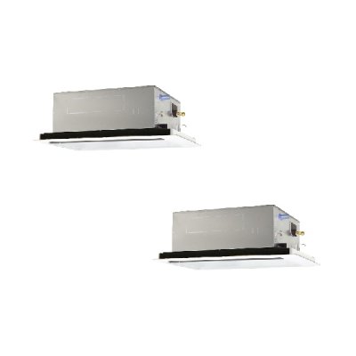 画像1: 三菱 PLZX-DHRMP80L4 業務用エアコン 2方向天井カセット ズバ暖スリム DHシリーズ 同時ツイン P80形 3馬力 三相 200V ワイヤード ♭♪