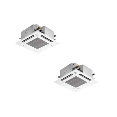 画像1: 三菱 PLZX-HRMP80G4 業務用エアコン 4方向天井カセット コンパクトタイプ ズバ暖スリム Hシリーズ 同時ツイン P80形 3馬力 三相 200V ワイヤード ♭♪