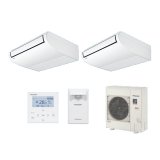 パナソニック [PA-P80T7GDB+分岐管] 業務用エアコン 天井吊形 XEPHY Premium エコナビ 同時ツイン P80形 3馬力 三相200V ♪♭