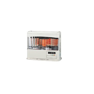 画像1: コロナ FF-6824PR(W) 寒冷地用大型ストーブ  PK・PRシリーズ FF式輻射(ラウンドタイプ) 木造18畳用 別置タンク式(別売) ホワイト♭