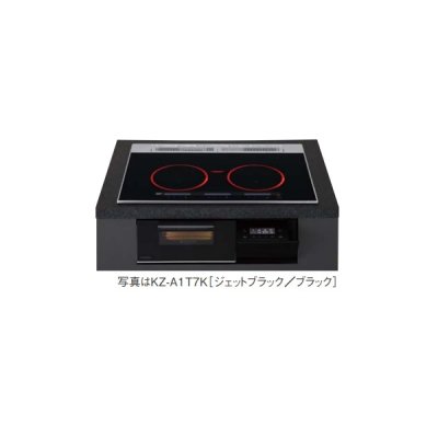 画像1: パナソニック KZ-A1T6K IHクッキングヒーター ビルトインタイプ 幅60cm Aシリーズ 3口 トップ：ジェットブラック
