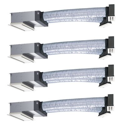 画像1: 日立 RCB-GP224RGHW4 業務用エアコン ビルトイン 同時フォー 省エネの達人プレミアム 224型 8.0馬力 三相 200V(RCB-GP224RGHW3の後継品)♪