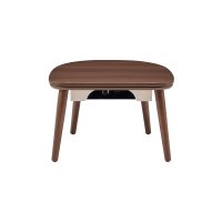 ユアサプライムス マカロ545F(BR) こたつテーブル 小さなこたつ 半月型ミニテーブル　ブラウン ℃℃