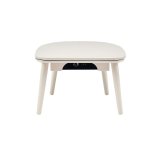 ユアサプライムス マカロ545F(WW) こたつテーブル 小さなこたつ 半月型ミニテーブル　 ホワイトウォッシュ ℃℃