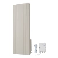 サン電子 WG20B-B 地デジ用 ブースタ内蔵UHF平面アンテナ 水平専用 ベージュ [￡]