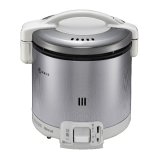 リンナイ [RR-050FS(A)(W) 都市ガス] ガス炊飯器 こがまる FSシリーズ 0.9L(1〜5合) 炊飯専用 グレイッシュホワイ ガス用ゴム管別売