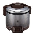 リンナイ [RR-030FS(A)(DB) プロパン] ガス炊飯器 こがまる FSシリーズ 0.54L(0.5〜3合) 炊飯専用 ダークブラウン ガス用ゴム管別売