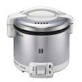 リンナイ [RR-030FS(A)(W) プロパン] ガス炊飯器 こがまる FSシリーズ 0.54L(0.5〜3合) 炊飯専用 グレイッシュホワイト ガス用ゴム管別売
