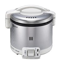 リンナイ [RR-030FS(A)(W) プロパン] ガス炊飯器 こがまる FSシリーズ 0.54L(0.5〜3合) 炊飯専用 グレイッシュホワイト ガス用ゴム管別売