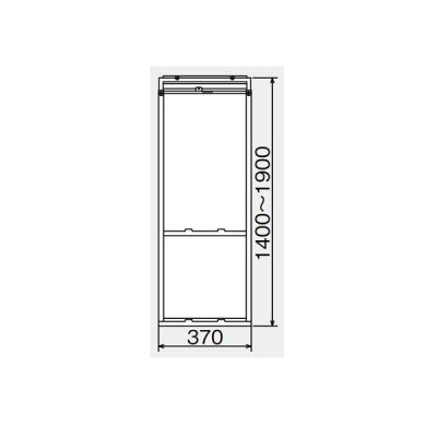 画像2: [在庫あり] コロナ WT-9 ウインドエアコン用窓枠 取付枠 冷房専用シリーズ用 CW用 テラス窓用 エアコン別売り部材 ☆