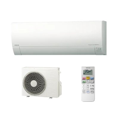 画像1: 日立 RAS-RK2225S(W) エアコン 6畳 ルームエアコン RKシリーズ 寒冷地向 メガ暖 白くまくん 単相100V 6畳程度 スターホワイト (RAS-RK22R(W)の後継品) ♪