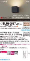 パナソニック SLB80557LB1 ブラケット 調光(ライコン別売) LED(電球色) 壁直付型 ブラケット 美ルック 拡散 HomeArchi ブラックレザーサテン