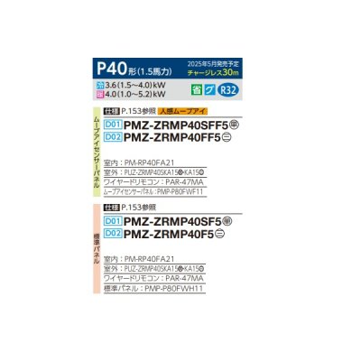 画像2: 三菱 PMZ-ZRMP40SFF5 業務用エアコン 1方向天井カセット スリムZR 標準シングル P40形 1.5馬力 単相 200V ワイヤード ♪∀
