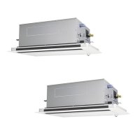 三菱 PLZX-ERMP224LE5 業務用エアコン 2方向天井カセット スリムER 同時ツイン P224形 8馬力 三相 200V ワイヤード ♪∀