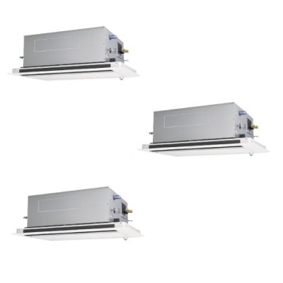 画像1: 三菱 PLZT-ERMP160LE5 業務用エアコン 2方向天井カセット スリムER 同時トリプル P160形 6馬力 三相 200V ワイヤード ♪∀
