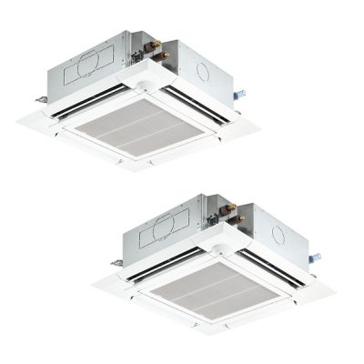 画像1: 三菱 PLZX-ZRMP280HF5 業務用エアコン 4方向天井カセット i-スクエアタイプ スリムZR 同時ツイン P280 10馬力 三相 200V ワイヤード ♪∀