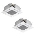 三菱 PLZX-ZRMP80SG5 業務用エアコン 4方向天井カセット コンパクトタイプ スリムZR 同時ツイン P80形 3馬力 単相 200V ワイヤード ♪∀