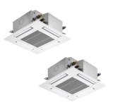 三菱 PLZX-ZRMP80SG5 業務用エアコン 4方向天井カセット コンパクトタイプ スリムZR 同時ツイン P80形 3馬力 単相 200V ワイヤード ♪∀