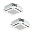 三菱 PLZX-ZRMP80SHBF5 業務用エアコン 4方向天井カセット i-スクエアタイプ スリムZR 同時ツイン P80形 3馬力 単相 200V ワイヤード ♪∀