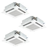三菱 PLZT-ERMP224H5 業務用エアコン 4方向天井カセット i-スクエアタイプ スリムER 同時トリプル P224形 8馬力 三相 200V ワイヤード ♪∀